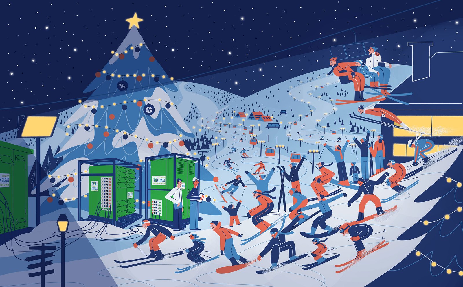 Ski Hill - Cristianne Fritsch Illustration